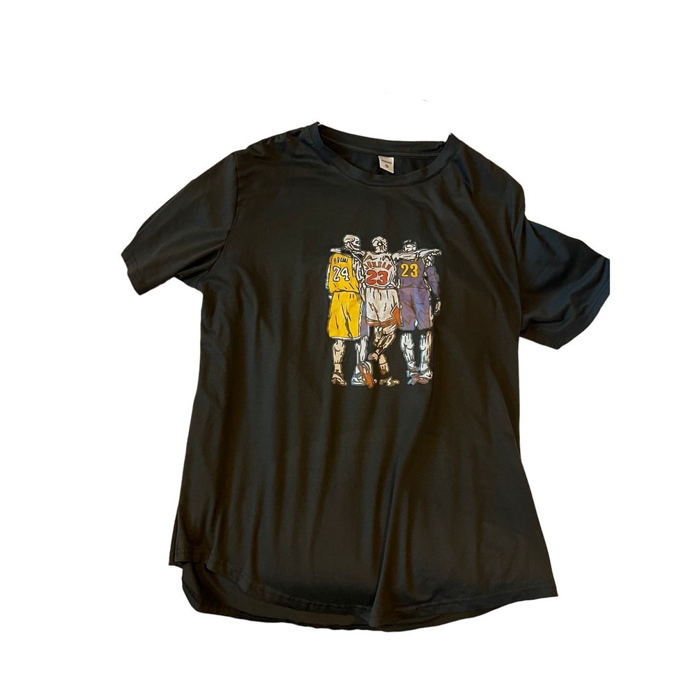 News Kobe Michael Lebron Sweat wicking TShirt Mens XXL